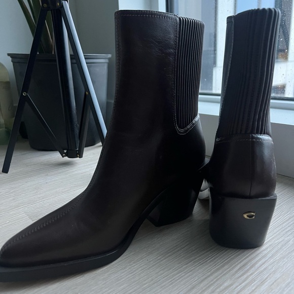 Women’s brown Prestyn heeled ankle boot - Picture 3 of 6